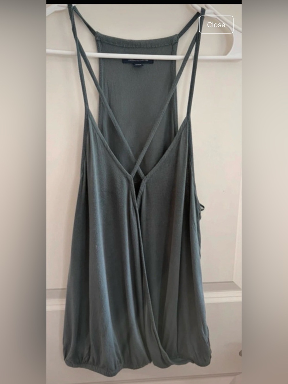 American Eagle Outfitters Soft & Sexy V-Neck Camisole in Slate Gray size medium